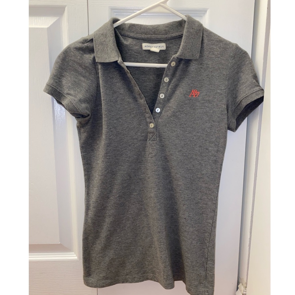 Grey Aeropostale Polo